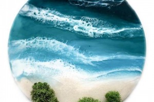 МК «Морское побережье» - это создание уникального интерьерного полотна эпоксидной смолой. Светлана Лисунова