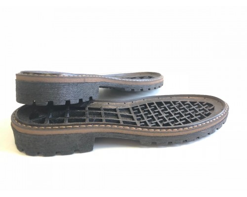 Подошва для обуви ASTRA 4 ,  цвет черный с бежевой вставкой, 36 размер