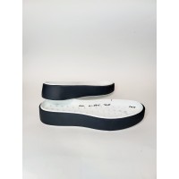 Подошва для обуви MIKKI, Размер 37 , цвет черный с белой вставкой