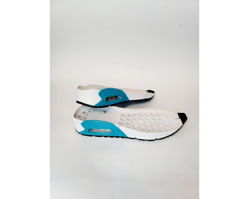 Подошва для обуви С-1410, Размер 35 , цвет белый с голубой вставкой